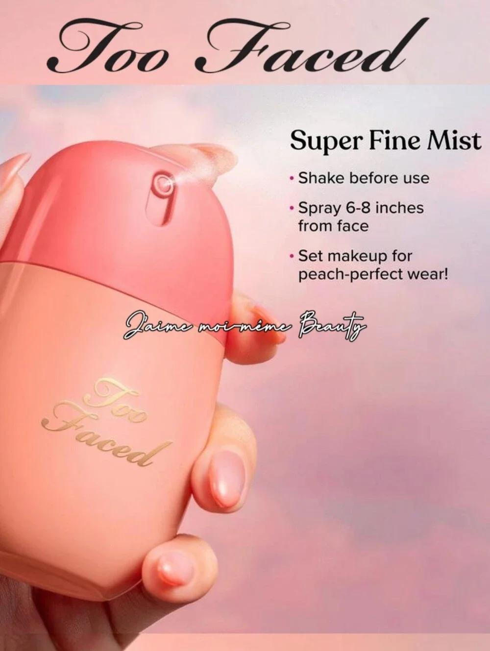 Too Faced Peach-Scented Makeup Setting Spray